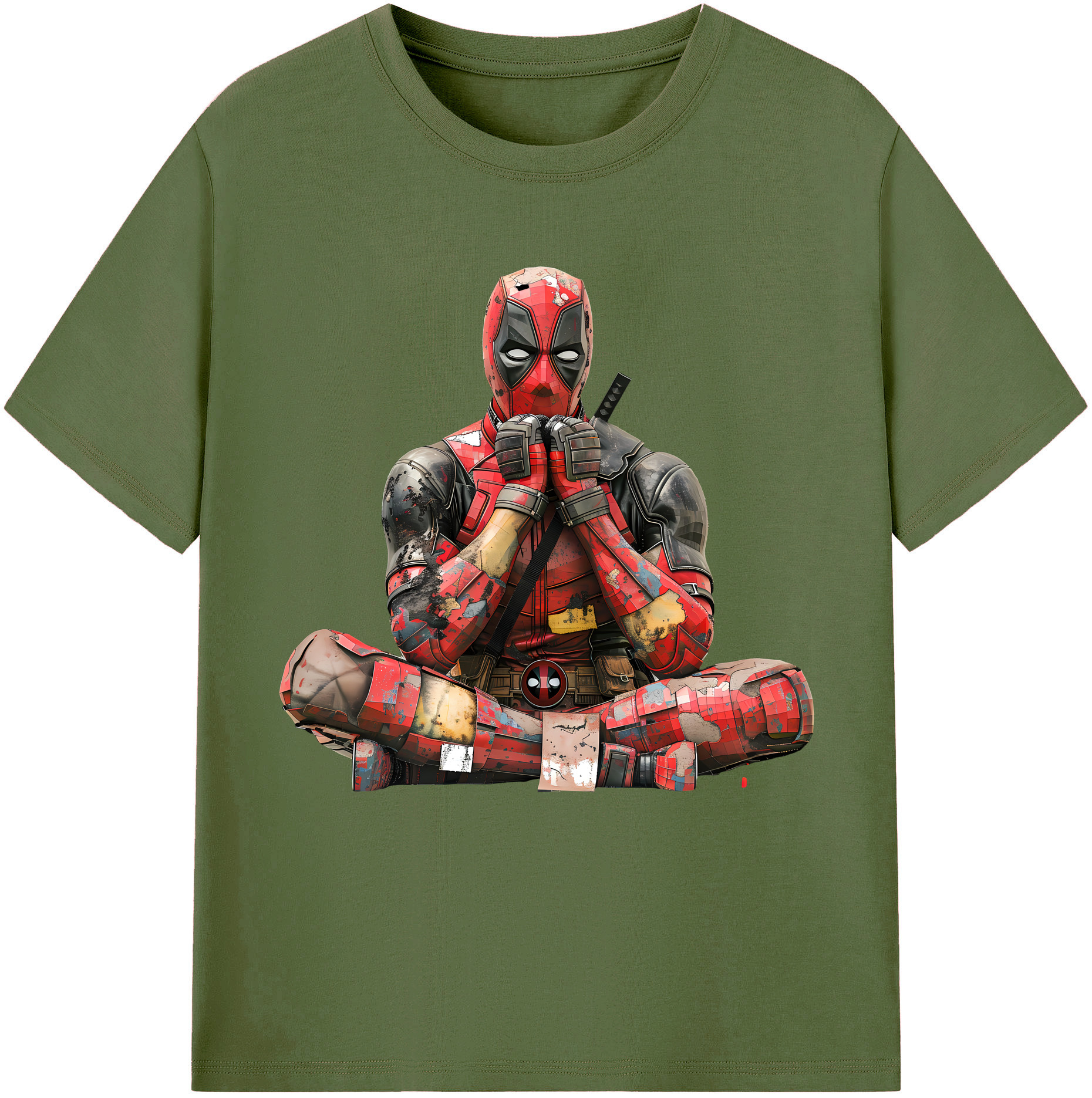 （画像用） Deadpool デッドプール 綿100％半袖Tシャツ（フロントプリント）